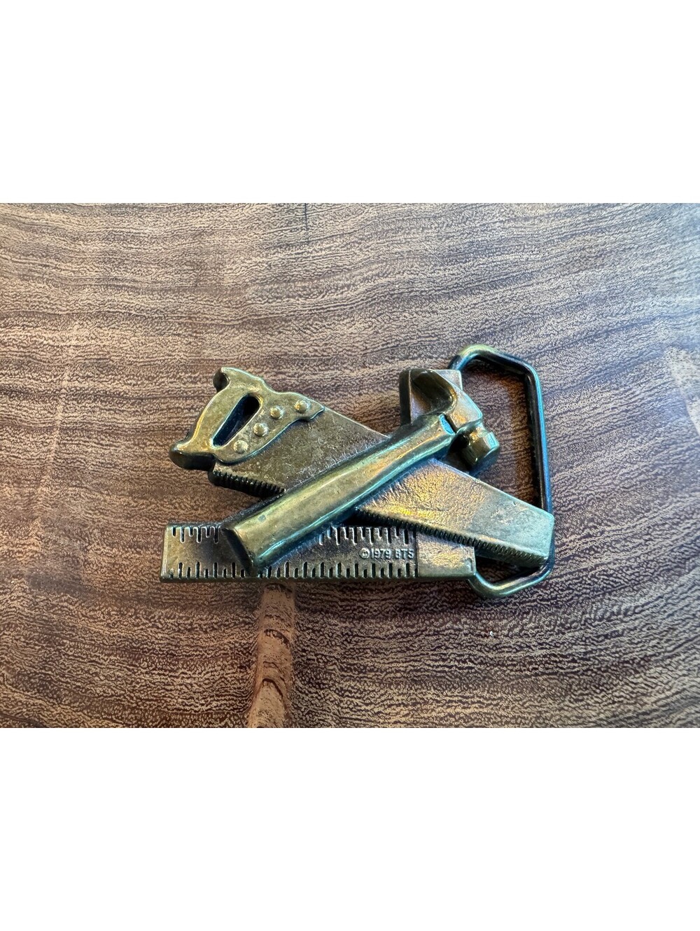 Vintage 1978 BTS Solid Brass Belt Buckle